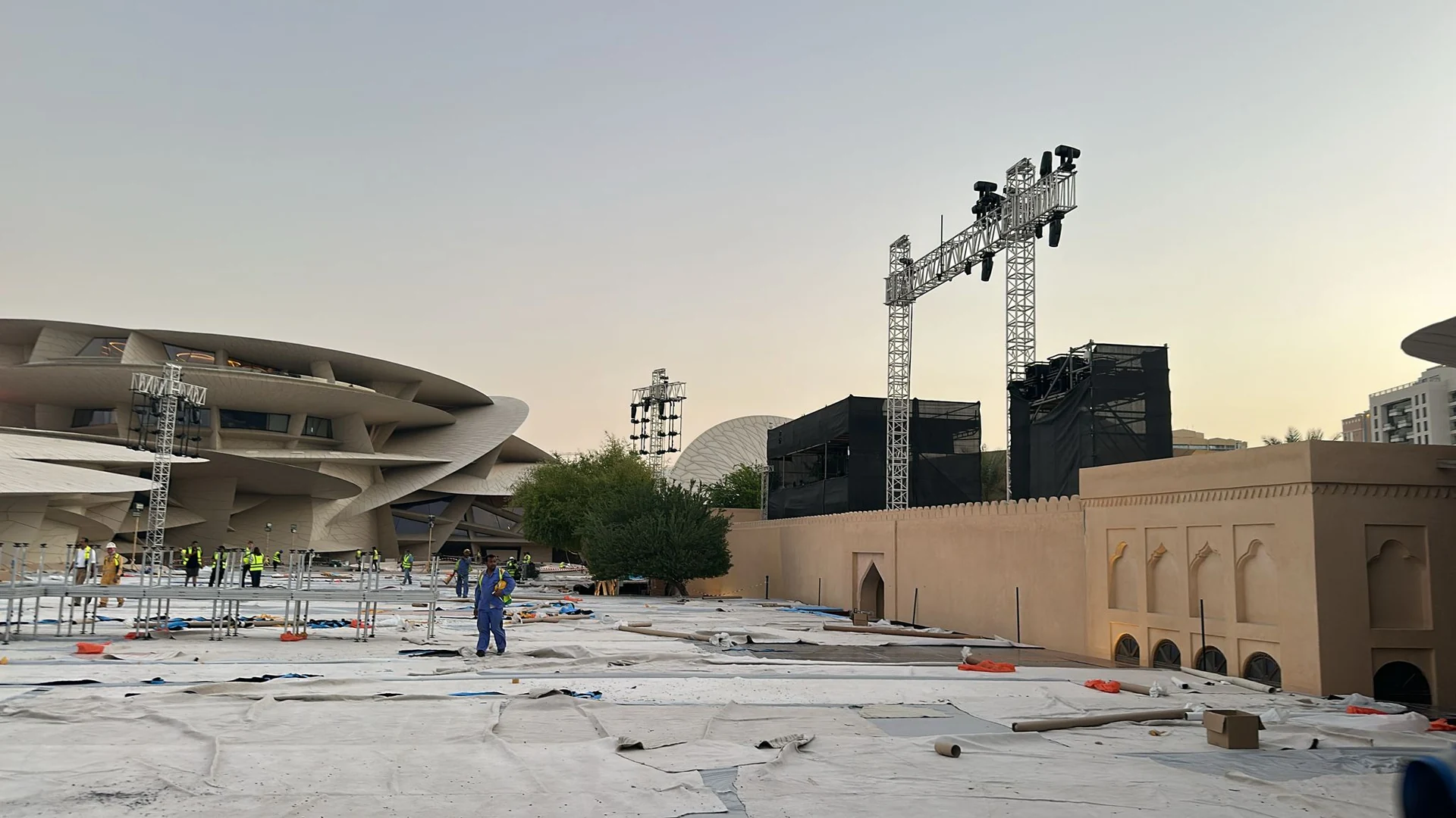 Event production on site